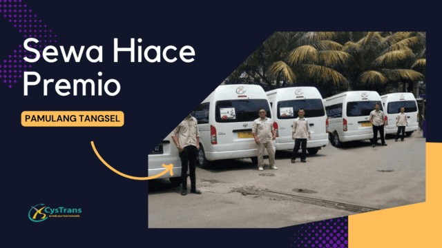 sewa hiace premio pamulang tangsel