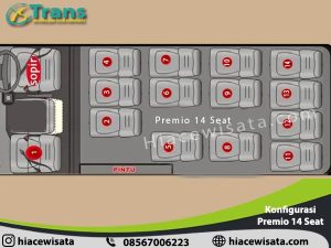 Konfigurasi Hiace Premio 14 Seat