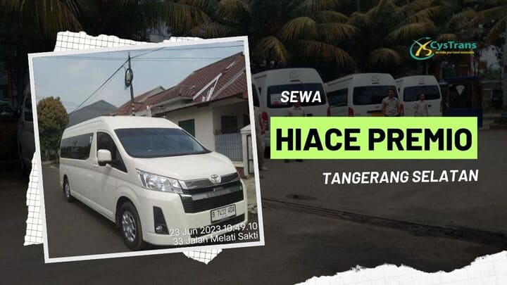 sewa hiace premio murah di tangsel