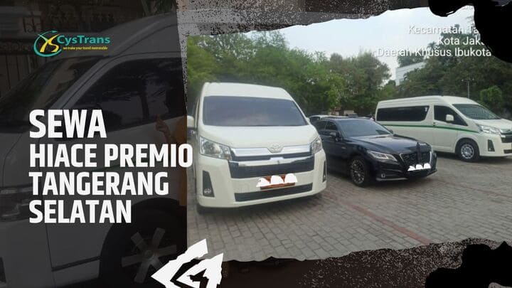 sewa mobil toyota hiace premio tangerang selatan