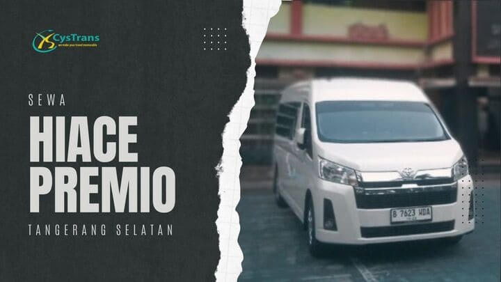sewa toyota hiace premio tangsel